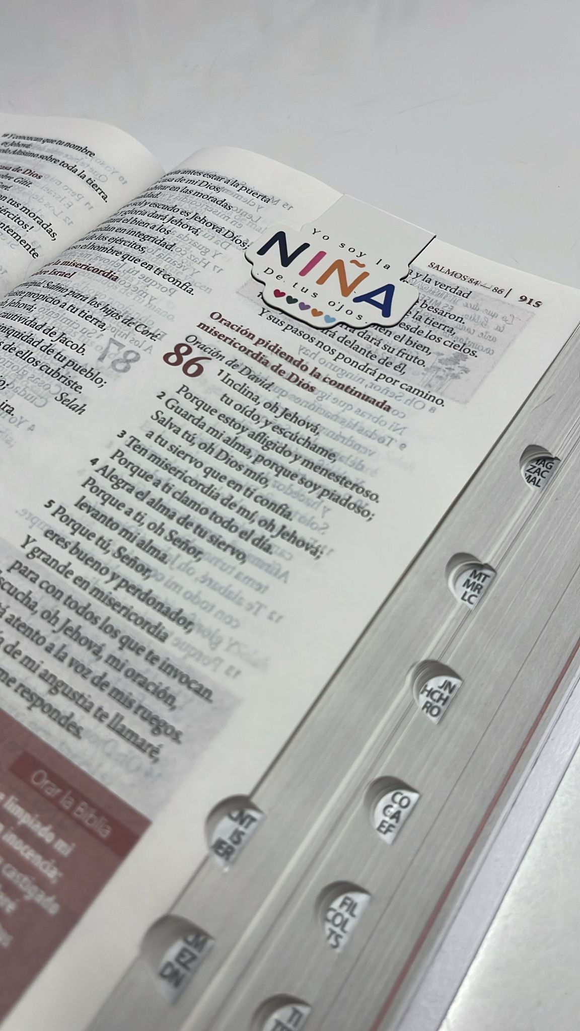 MARCADOR DE PÁGINA LA NIÑA DE TUS OJOS