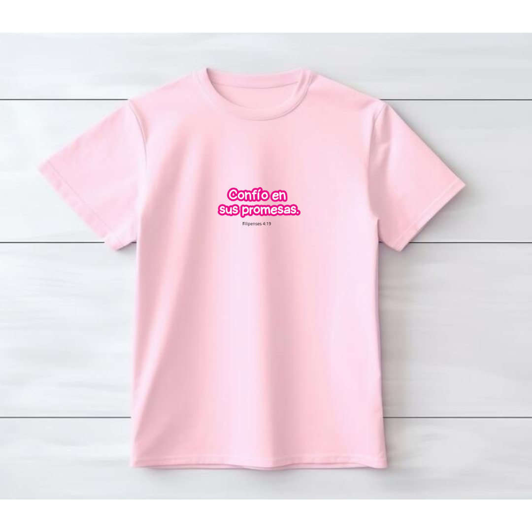 Camisa “confío en sus promesas” Bordada
