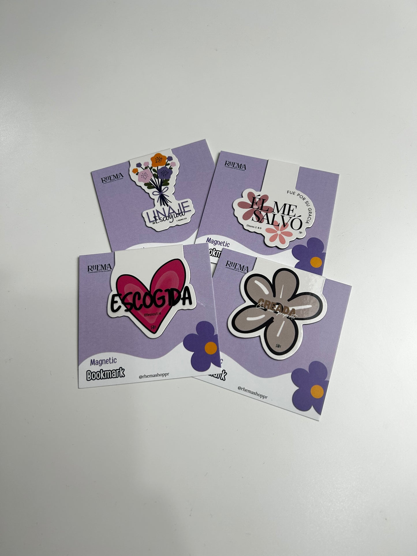 BUNDLES DE 4 MARCADORES DE PÁGINA