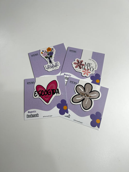 BUNDLES DE 4 MARCADORES DE PÁGINA