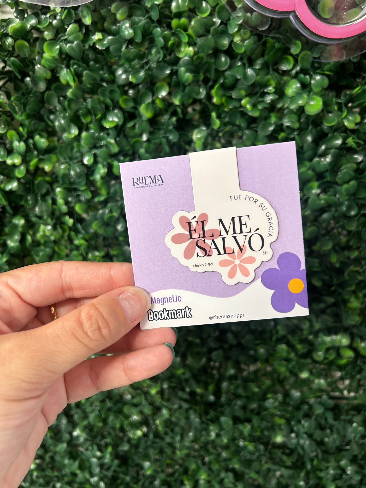 BUNDLE MARCADOR MAGNÉTICO REGULAR, LIBRETA Y STICKER  “EL ME SALVO”