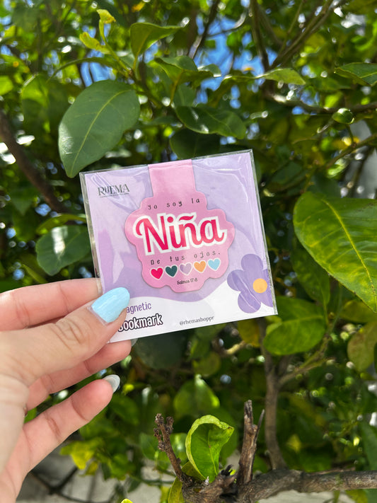 Marcador de página magnético “La niña de sus ojos”